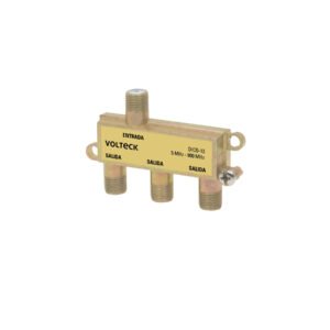 Divisor coaxial de 1 entrada y 3 salidas, Volteck