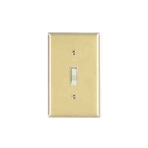 Placa armada interruptor sencillo, línea Standard, aluminio
