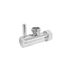 Llave angular, 1/4 vuelta, tipo barrilito, maneral palanca