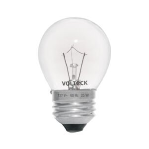 Foco incandescente 25W para horno/refrigerador, transparente