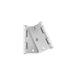 Bolsa c/2 bisagras cuadradas de 3' acero cromo mate, plana