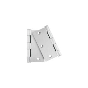 Bolsa c/2 bisagras cuadradas 3-1/2' acero cromo mate, plana