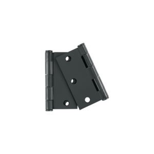 Bolsa c/2 bisagras cuadradas de 3' acero negro, plana