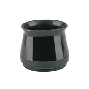 Caja con 24 protectores para patas de silla, negro