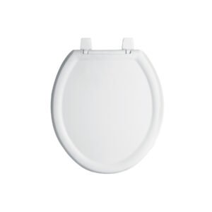 Asiento redondo ligero con tapa para WC, blanco, FOSET BASIC
