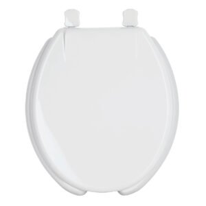 Asiento redondo con tapa para WC, abierto, blanco, FOSET