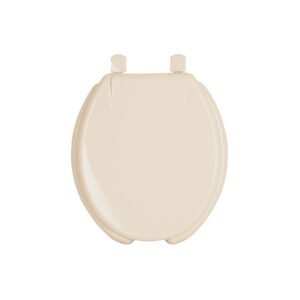 Asiento redondo con tapa para WC, abierto, hueso, FOSET