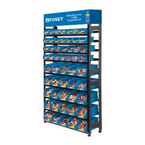 Rack con conexiones de cobre y gas, Foset