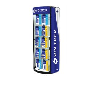 Exhibidor despachador de pilas Volteck 1