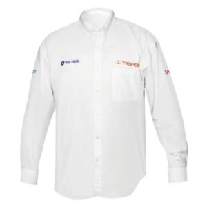 Camisa manga larga para hombre, blanca, M, Truper