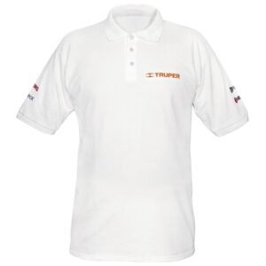 Playera polo para hombre, blanca, EG, Truper