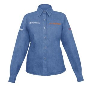 Camisa de mezclilla manga larga para mujer, EEG, Truper