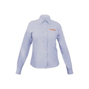 Camisa manga larga para mujer, azul, CH, Truper