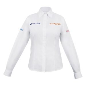 Camisa manga larga para mujer, blanca, EEG, Truper